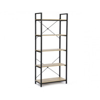 Μεταλλική Βιβλιοθήκη με 5 Ράφια 60 x 30 x 170 cm Idomya 30080263