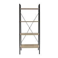Μεταλλική Βιβλιοθήκη με 4 Ράφια 60 x 32.5 x 148 cm Home Deco Factory HD6429