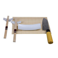 Σετ Σερβιρίσματος Sushi με 2 Ζευγάρια Chopsticks 2 Στηρίγματα 1 Μπολ 1 Μαχαίρι και 1 Σουπλά 7 τμχ Bakaji 02815205