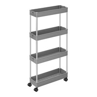 Μεταλλικό Τρόλεϊ Κουζίνας με 4 Ράφια 42 x 13.5 x 87 cm Songmics KSC008G01