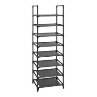 Μεταλλική Παπουτσοθήκη με 8 Ράφια 28 x 46 x 145 cm Songmics LSR24BK