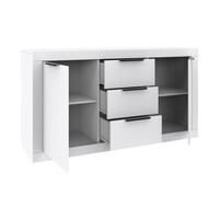 Μπουφές Doha pakoworld σε λευκή απόχρωση 150x45x80.5εκ
