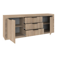 Μπουφές Doha pakoworld σε sonoma απόχρωση 210x45x80.5εκ