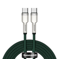 Baseus Cafule Metal Braided USB 2.0 Cable USB-C male - USB-C male Πράσινο 2m (CATJK-D06) (BASCATJK-D06)