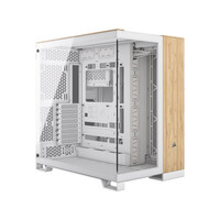 CORSAIR Case 6500X Mid-Tower Dual Chamber Tempered Glass Bamboo Wood (CC-9011284-WW) (CORCC-9011284-WW)