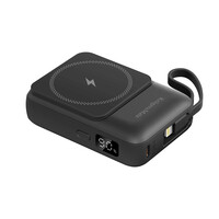 KM0913-B . Powerbank 10000mAh wireless με USB/USB-C/Lightning Mag Safe Kruger&Matz μαύρο