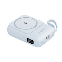 KM0913-BL . Powerbank 10000mAh wireless με USB/USB-C/Lightning Mag Safe Kruger&Matz γαλάζιο