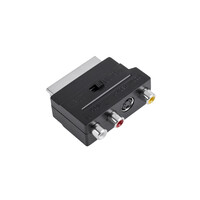 DM-0352 . Αντάπτορας SCART - 3xRCA + SVHS in-out