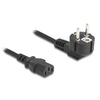 DELOCK καλώδιο τροφοδοσίας 81326, 3x 0.75mm², 2m, μαύρο