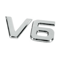 L9812.0 ΜΕΤΑΛΛΙΚΟ ΣΗΜΑ V6 165x92mm 1ΤΕΜ.