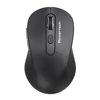 POWERTECH ασύρματο ποντίκι PT-1466, USB δέκτης, έως 1600DPI, μαύρο