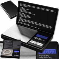 Verk Group Ακριβής Ηλεκτρονική Ζυγαριά 500g/0.1g για Κοσμήματα και Εργαστηριακή Χρήση 5907451361115