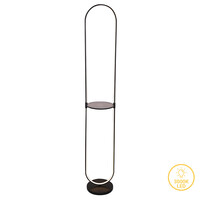 Φωτιστικό δαπέδου Reflect pakoworld LED μαύρο Φ26x165εκ