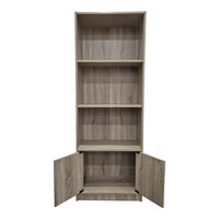 Βιβλιοθήκη Tekaro pakoworld σε sonoma απόχρωση 60x29x166εκ