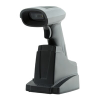 GTCODESTAR barcode scanner X-1901B με βάση, 1D & 2D, ενσύρματο & ασύρματο, Bluetooth, 2000mAh, μαύρο