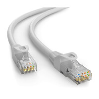 POWERTECH καλώδιο δικτύου CAB-N414, Cat 6 U/UTP, CCA, 250Hz, 0.5m, γκρι