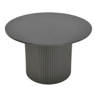 Τραπέζι Karulo pakoworld mdf σε μαύρη απόχρωση Φ120x76εκ