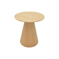 Βοηθητικό τραπέζι Donda pakoworld mdf sonoma Φ45x50εκ