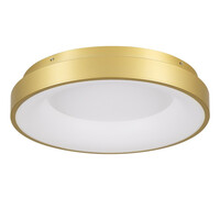 VenCore - Gold Aura - Πλαφονιέρα Μονόφωτο LED 75W Μοντέρνο Χρυσό Minimal 3 Αποχρώσεις - Μ45 x Π45 x Υ8.5cm