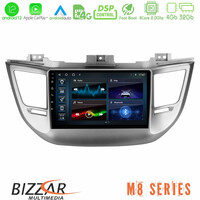 Bizzar m8 Series Hyundai Tucson 2015-2018 8core Android12 4+32gb Navigation Multimedia Tablet 9&quot; u-m8-Hy0068