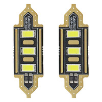 01450/AM . ΛΑΜΠΑΚΙΑ ΠΛΑΦΟΝΙΕΡΑΣ 39mm 12V 5.600K 3xSMD 5730 LED AMIO - 2 ΤΕΜ.