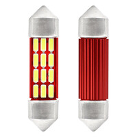 01632/AM . ΛΑΜΠΑΚΙΑ ΠΛΑΦΟΝΙΕΡΑΣ 36mm 12V 5.600K 12xSMD 4014 LED CAN-BUS  AMIO - 2 ΤΕΜ.