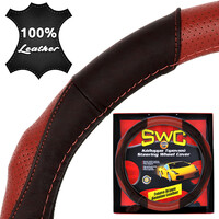 Autoline  ΚΑΛΥΜΜΑ ΤΙΜΟΝΙΟΥ ΔΕΡΜΑ CURVES 38cm - ΜΑΥΡΟ/ΚΟΚΚΙΝΟ