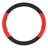 Onyx  ΚΑΛΥΜΜΑ ΤΙΜΟΝΙΟΥ DOUBLE C 38cm - ΜΑΥΡΟ/ΚΟΚΚΙΝΟ