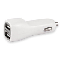 OEM  ΦΟΡΤΙΣΤΗΣ ΑΥΤΟΚΙΝΗΤΟΥ 2 USB 1000/2100mA - ΑΣΠΡΟ