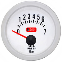 Auto Gauge  ΠΙΕΣΗ ΛΑΔΙΟΥ ΛΕΥΚΟ A.G. ΜΕ ΑΙΣΘΗΤΗΡΑ