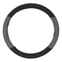 Onyx  ΚΑΛΥΜΜΑ ΤΙΜΟΝΙΟΥ DOUBLE C 38cm - ΜΑΥΡΟ/ΓΚΡΙ