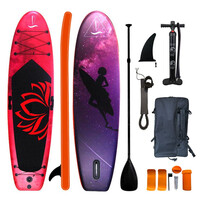 OEM  ΦΟΥΣΚΩΤΟ SUP FULL PRINT ΜΕ ΜΗΚΟΣ 3,40m - ΠΟΡΤΟΚΑΛΙ
