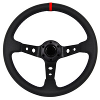 OEM  ΤΙΜΟΝΙ ΒΑΘΥ ΜΑΥΡΟ DARK SPY 35cm - ΜΑΥΡΟ/ΚΟΚΚΙΝΟ
