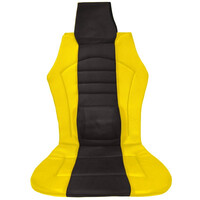 Autoline  Πλατοκάθισμα Μπροστινό Universal (PolyMesh) SPORTING 1 τμχ - ΜΑΥΡΟ/ΚΙΤΡΙΝΟ