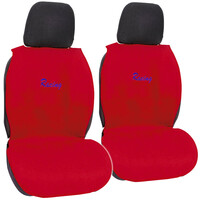 Autoline  Πλατοκαθίσματα Μπροστινά ΣΕΤ Universal (Πετσετέ) RACING FRESH 2 τμχ - ΚΟΚΚΙΝΟ
