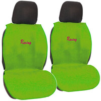 Autoline  Πλατοκαθίσματα Μπροστινά ΣΕΤ Universal (Πετσετέ) RACING FRESH 2 τμχ - ΛΑΧΑΝΙ