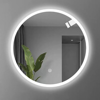 Καθρέπτης Led Lucox Inart pp-αλουμίνιο Φ60x3εκ