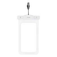 USAMS αδιάβροχη θήκη smartphone US-YD011, έως 7", IPX8, λευκή