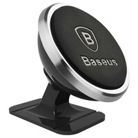 Baseus Magnetic car holder for smartphone Silver (SUCX140012) (BASSUCX140012)