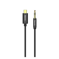 Baseus Yiven Regular USB 2.0 Cable USB-C male - 3.5mm male Μαύρο 1.2m (CAM01-01) (BASCAM0101)