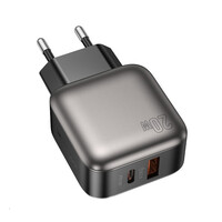 LAMTECH DUAL PORT QC3.0 CHARGER PD20W GREY