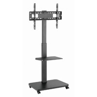 GEMBIRD TV FLOOR STAND WITH CASTER WHEELS 37'-75' VESA 600X400 BLACK