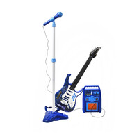 Σετ Ηλεκτρική Παιδική Κιθάρα με Τρίποδο Μικρόφωνο και Ενισχυτή Kruzzel 22409