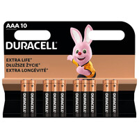 Duracell Basic MN2400 LR03 AAA alkaline battery (blister) - 10 pieces (DUR20366)
