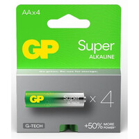 GP Super Alkaline G-TECH LR6/AA Alkaline Battery (GPB20300)