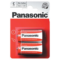 Panasonic R14 C Zinc-carbon battery (blister) (PAN10864)