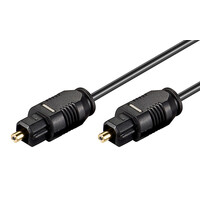 GOOBAY καλώδιο ήχου Toslink 50563, gold plated, 2.2mm, 0.5m, μαύρο