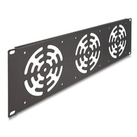 DELOCK κάλυμμα για 3x 120mm ανεμιστήρες 66747 για rack 19"/3U, μεταλλικό, μαύρο