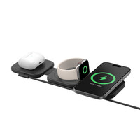 BOOSTCHARGE PRO 3-in-1 Magnetic Wireless Charging Travel Pad with Qi2 15W, with 5 travel tips