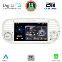 DIGITAL IQ BLF 365BG_CPA (7" DECK) MULTIMEDIA SYSTEM for FIAT 500 mod. 2007-2015 (BEIGE)